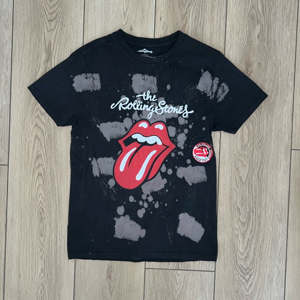 Rolling Stones Black and Red Short Sleeve Tee